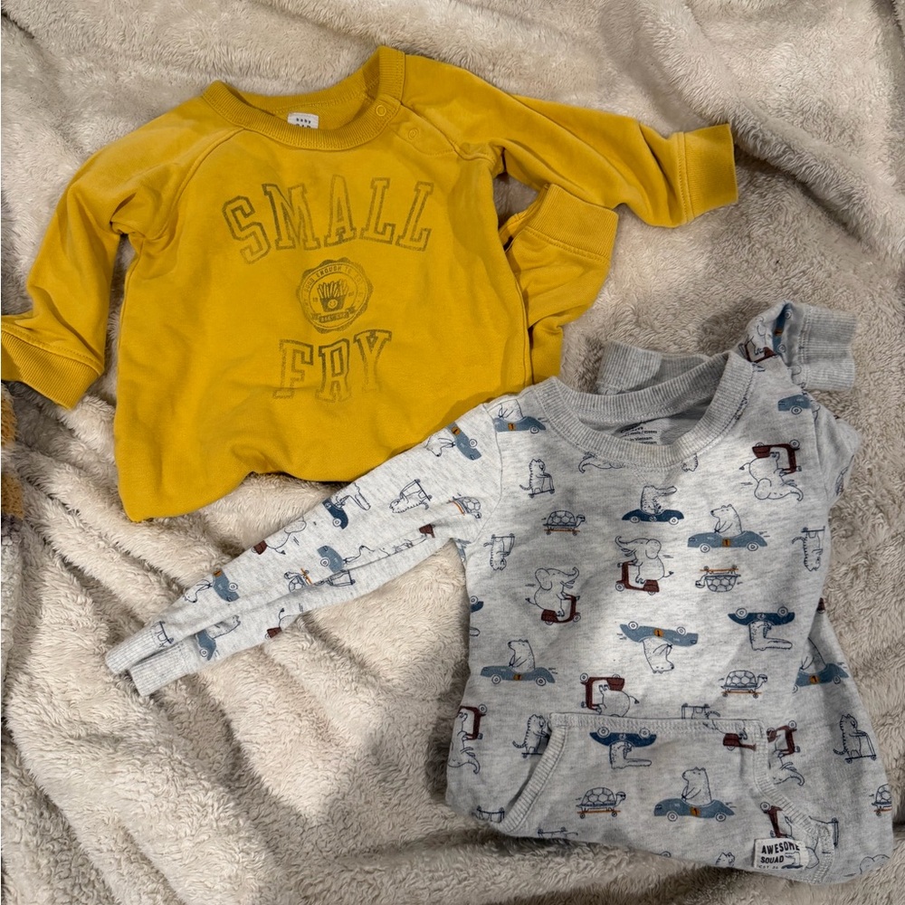 GAP one piece small fry long sleeve outfit bundle